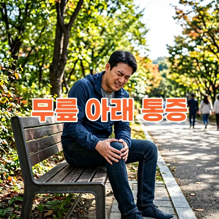 무릎 아래쪽 통증 원인 3가지와 병원 가야 할 타이밍