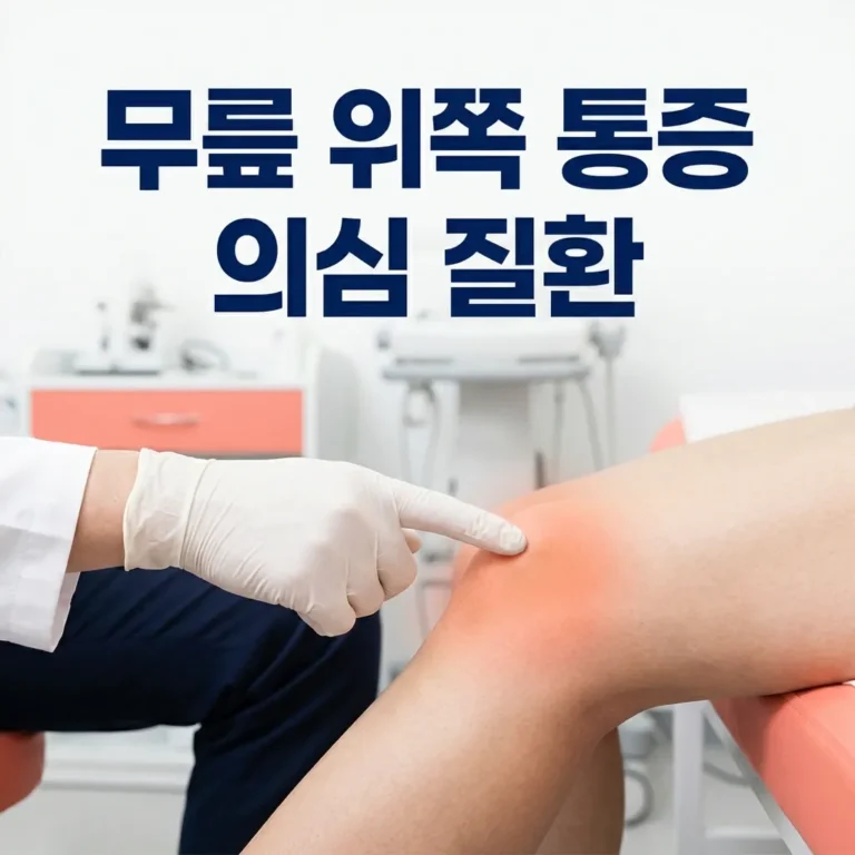 무릎 위쪽 통증 느껴질 때 의심해야 할 질환 5가지