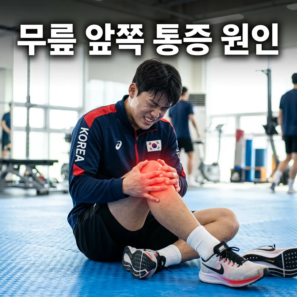 무릎 앞쪽 통증 원인 5가지와 자가진단 방법