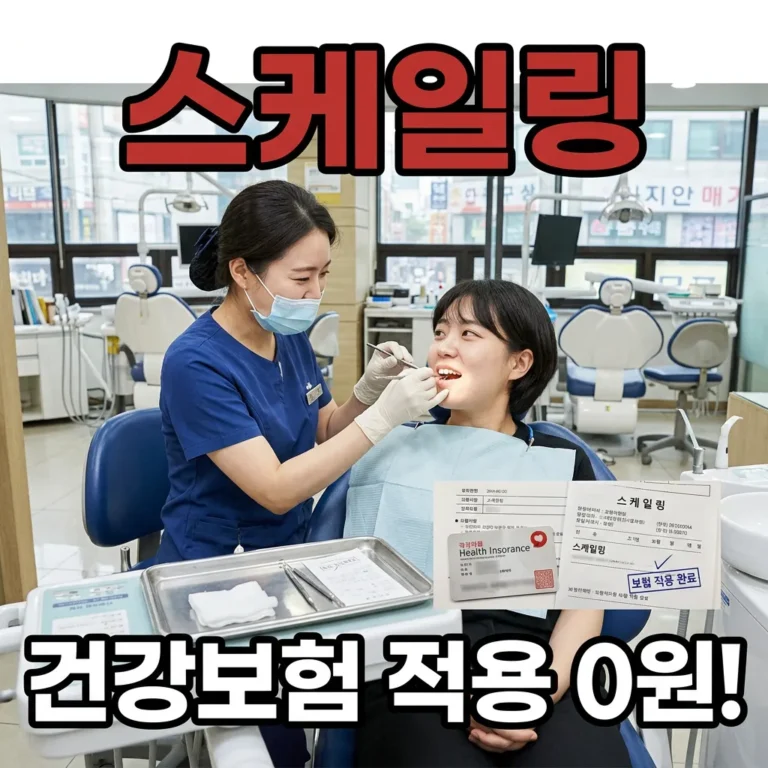 스케일링 보험 적용 연 1회? 본인부담 기준 총정리