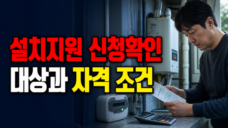 완성검사 후 150일, 가스냉방설비 설치지원 신청이 늦으면 제외될까 관련 핵심 정보를 상징적으로 보여주는 썸네일 이미지
