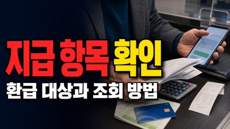 부양가족연금도 같이 들어오나? 노령연금 감액분 환급 때 확인할 지급 항목 관련 핵심 정보를 상징적으로 보여주는 썸네일 이미지